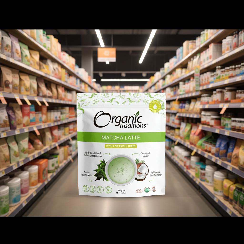 Organic Traditions Org Matcha Latte with Probiotics - 150g