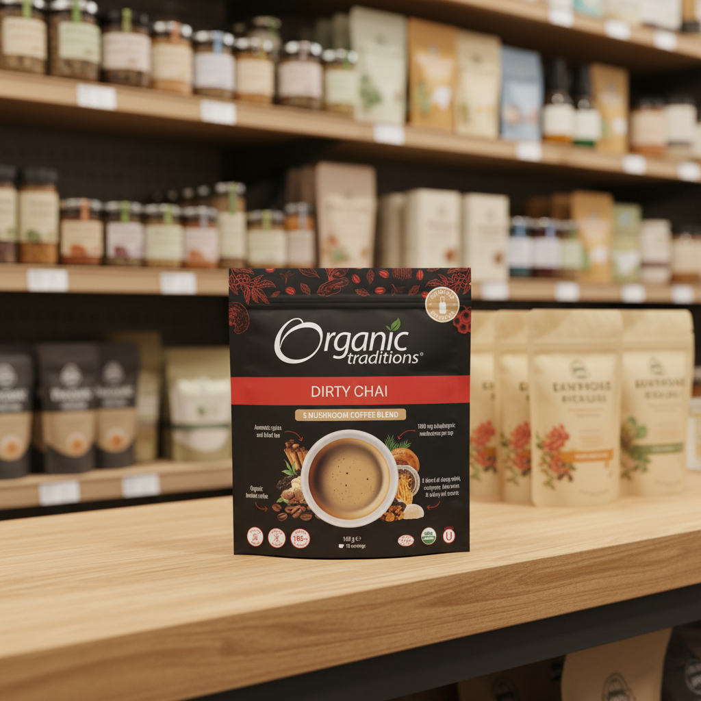 Organic Traditions Org 5 Mushroom Coffee - 100g