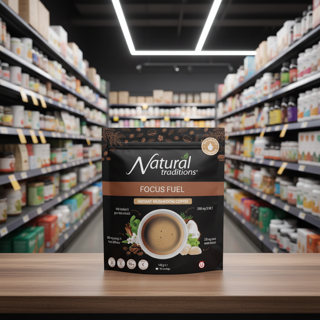 Organic Traditions Instant Mushroom Coffee - 140g