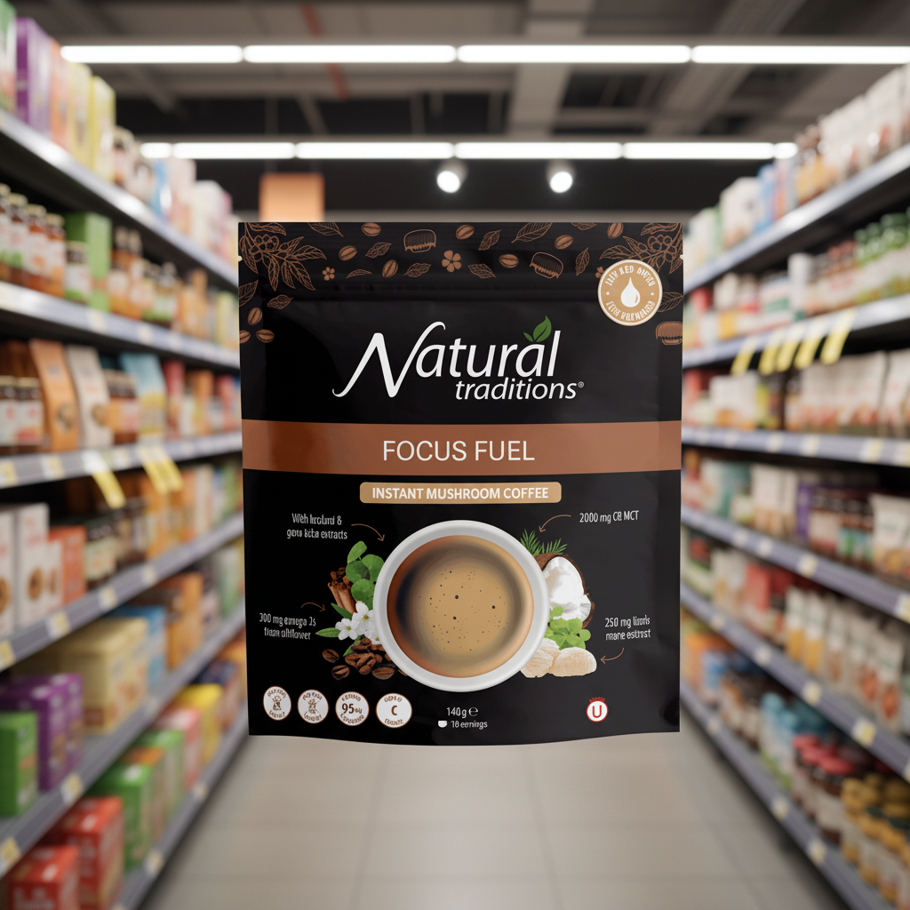 Organic Traditions Instant Mushroom Coffee - 140g