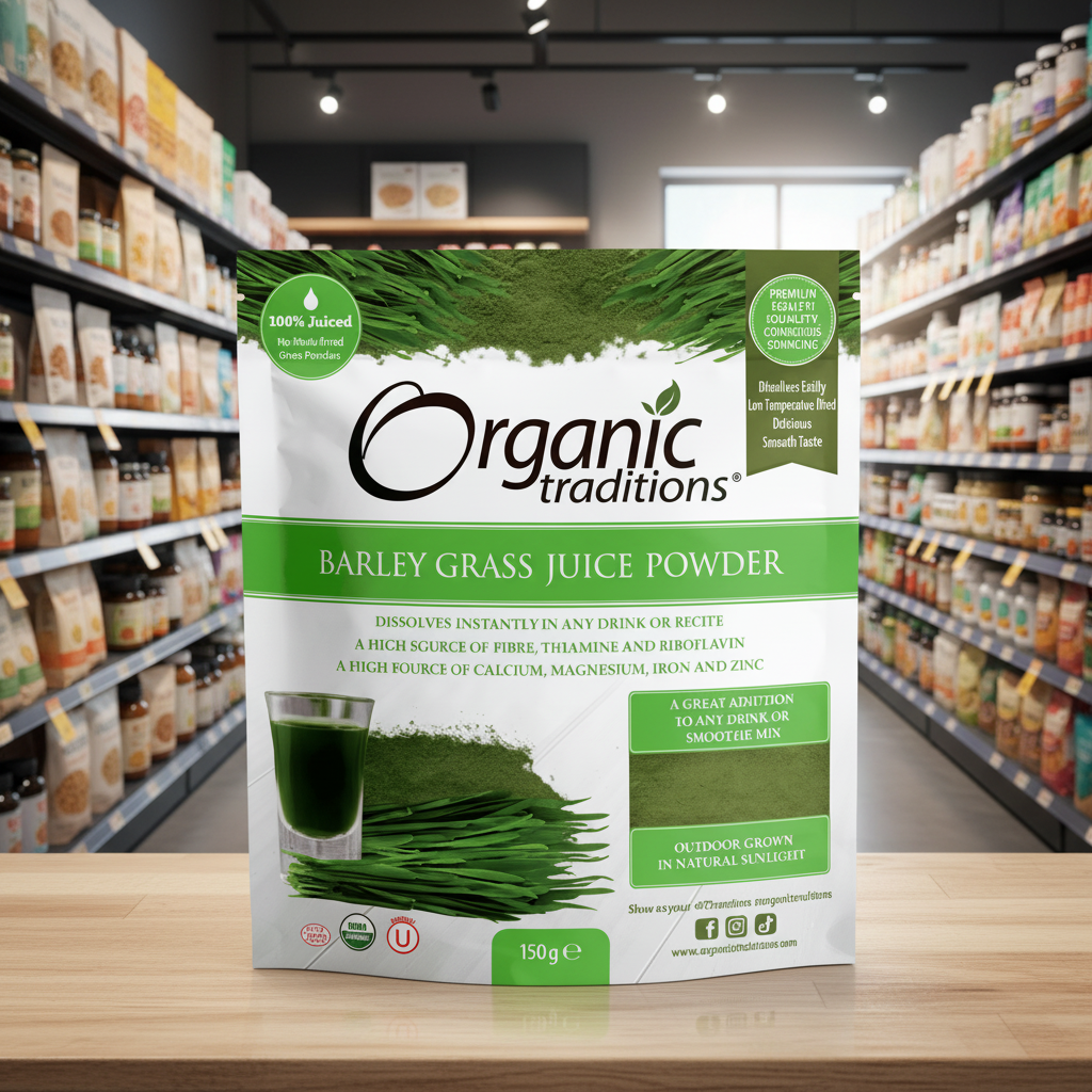 Organic Traditions Org Barley Grass Juice Powder - 150g