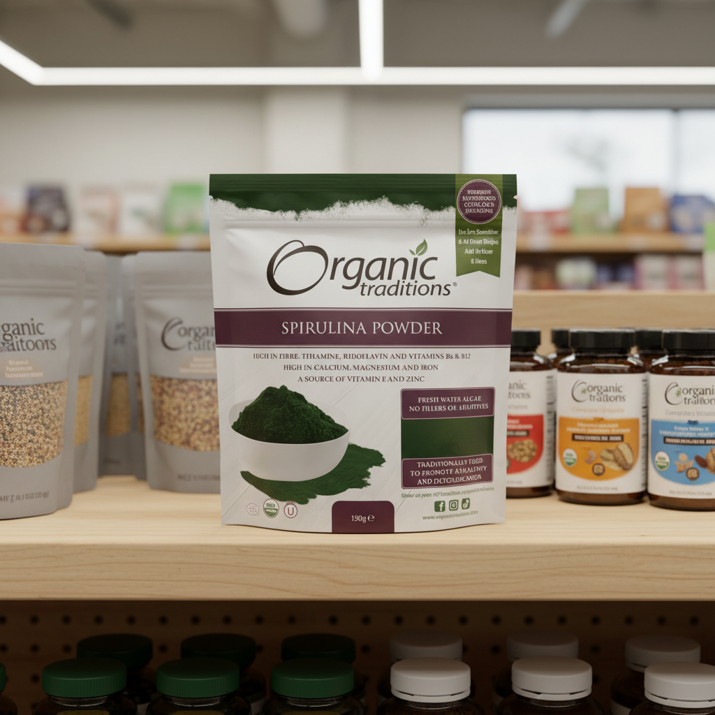 Organic Traditions Org Spirulina Powder - 150g