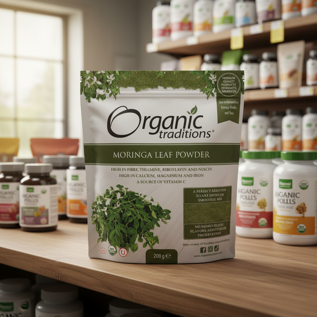 Organic Traditions Org Moringa Leaf Powder - 200g