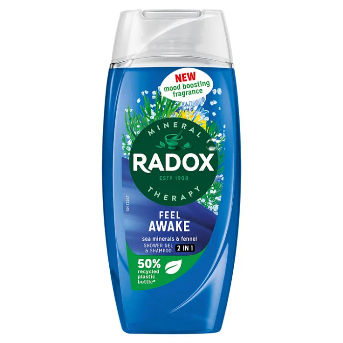 6 x Radox Mineral Therapy Body Wash Feel Awake 225 Ml