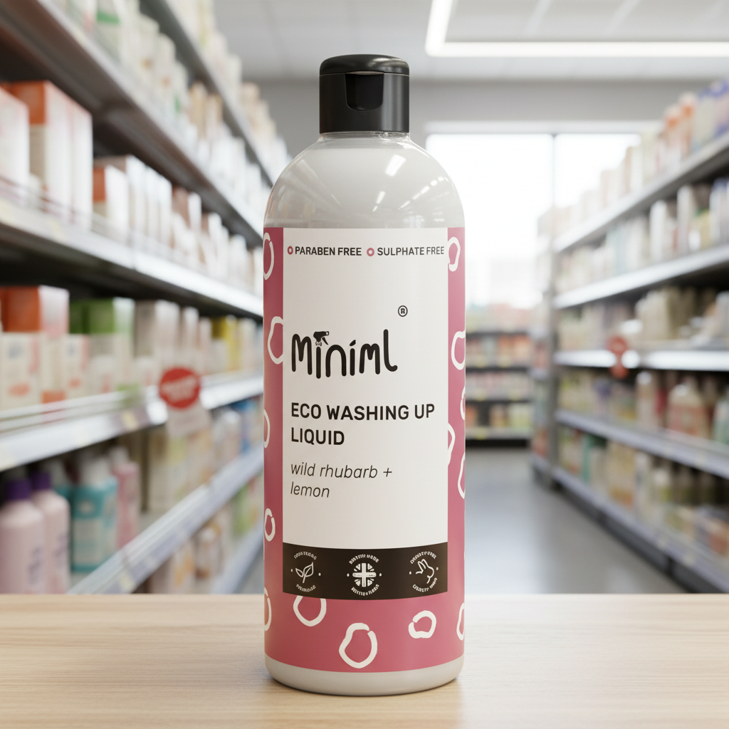 Miniml Washing Up Liquid Rhubarb Lemon - 500ml