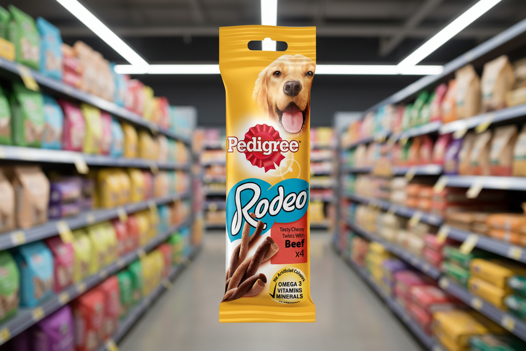 20 x Pedigree Rodeo Tasty Chewy Twists With Beef 4 Treats