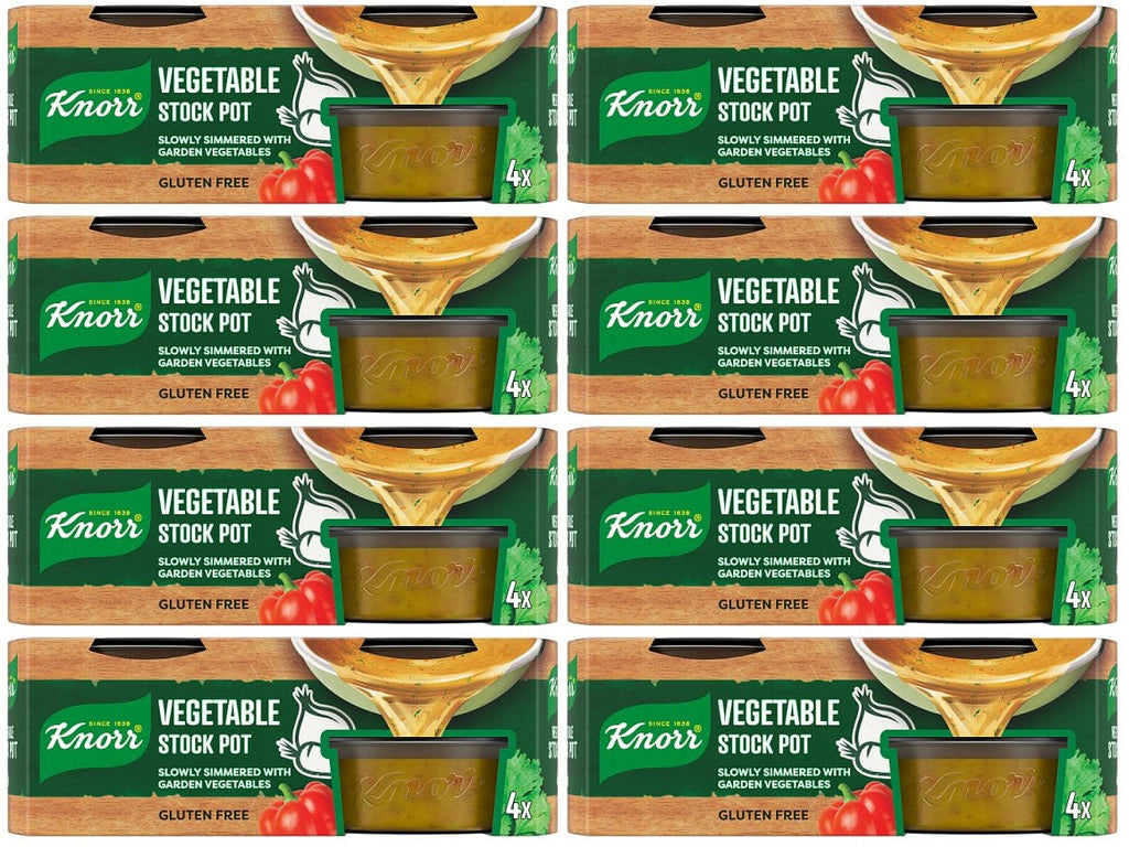 8 x Knorr  Stock Pot Vegetable 4X 28 G