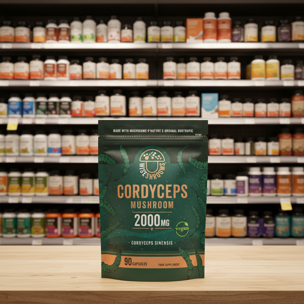 Wiseshrooms Cordyceps 2000mg - 90Caps