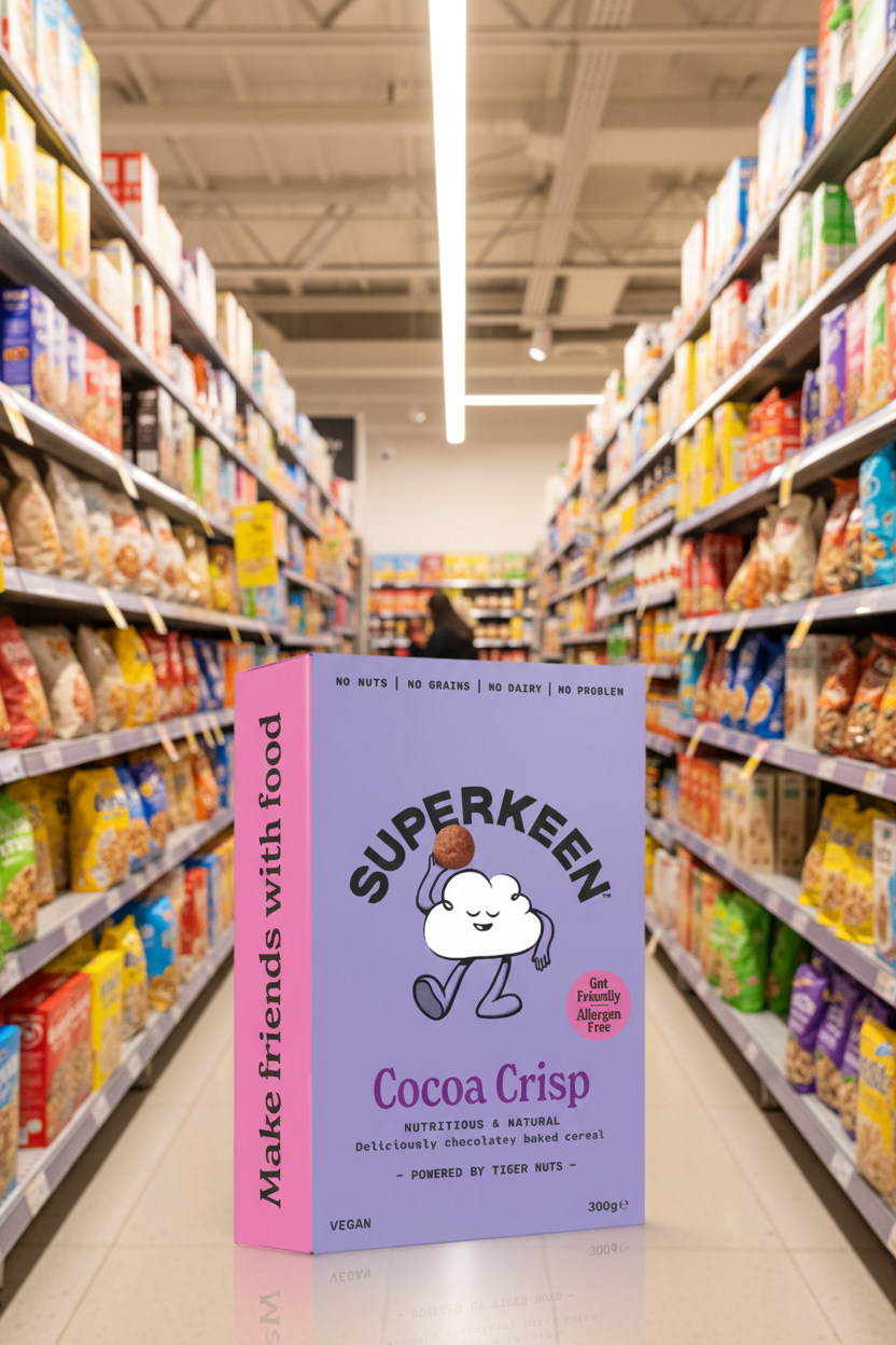 Superkeen Cocoa Org Tiger Nut Cereal - 240g