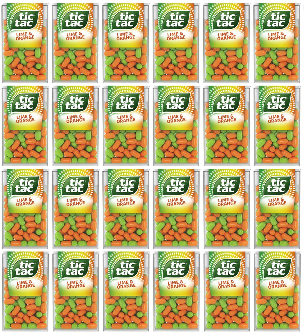 24 X Tic Tac Lime Orange T100