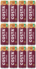 12 X Costa Coffee Caramel Latte Can 250ML