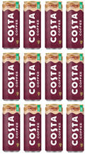 12 X Costa Coffee Latte Can 250ML