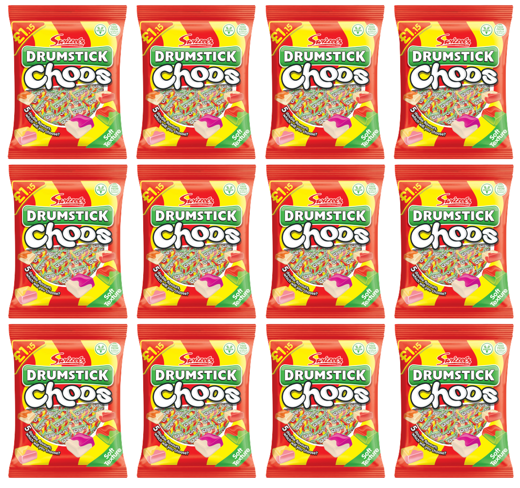 12 x Swizzels Drumstick Choos - 115Gm