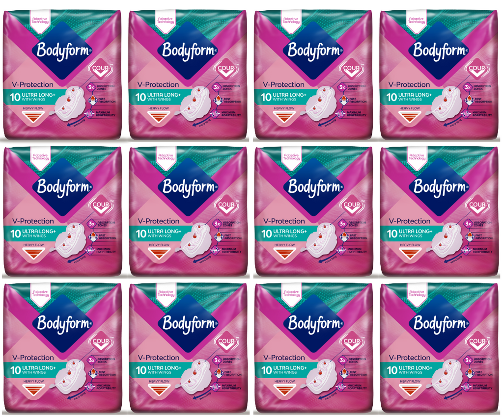 12 x Bodyform Ultra Long - 10 Pack