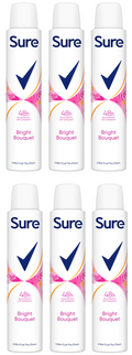 6 x Sure Women Anti P Bright Bouquet - 200ML