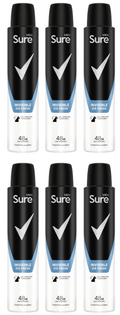 6 x Sure Men Anti P Invisible Ice - 200ML