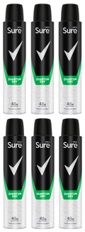 6 X Sure Men Anti P Quantum 200ML