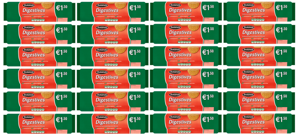 24 x Bolands Traditional Sweetmeal Digestive Biscuits 300G