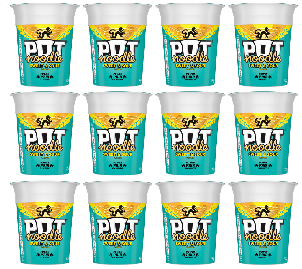 12 x Pot Noodle Chinese Sweet And Sour - 94G