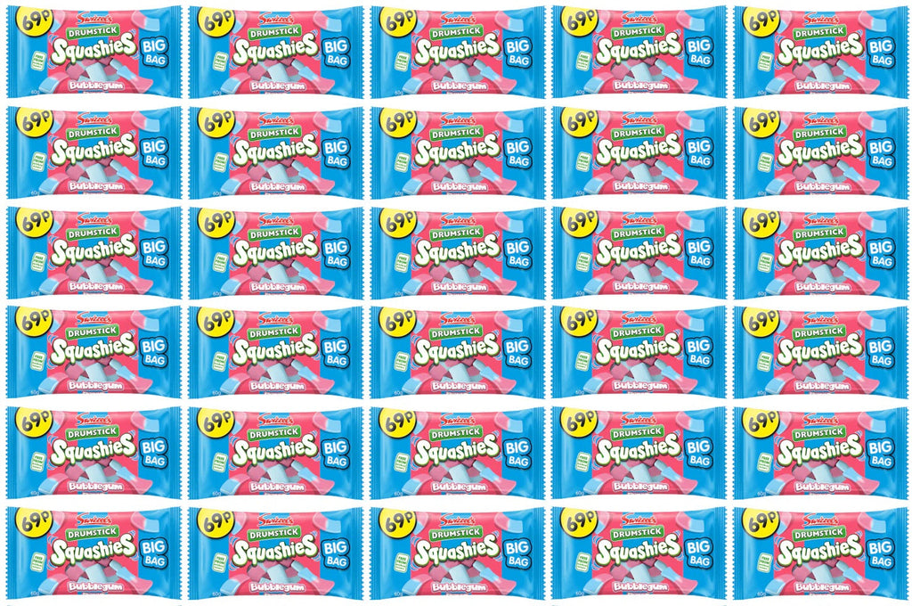 30 X Squashies Drumstick Bubblegum 60GM