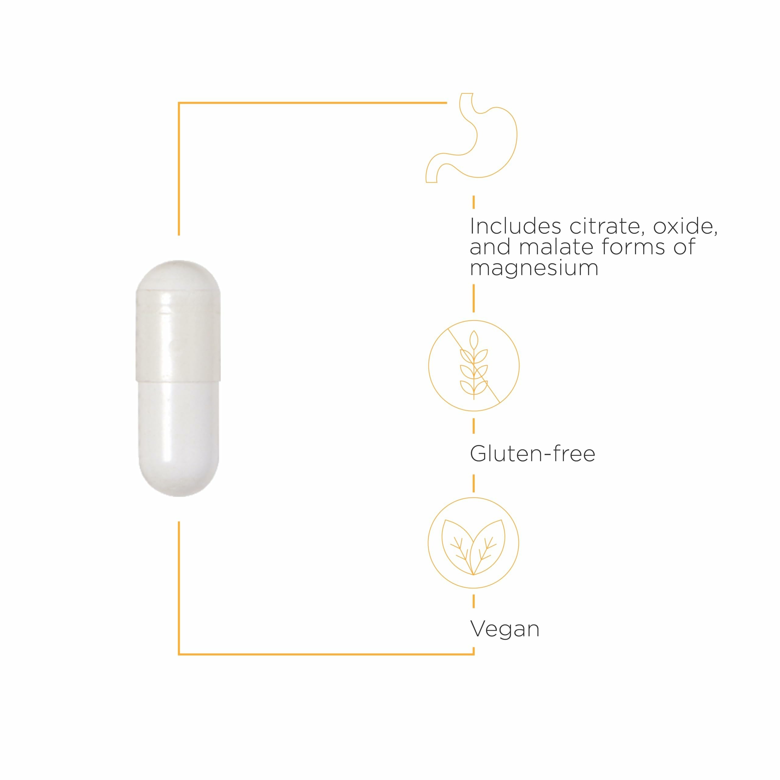Integrative Therapeutics Tri-Magnesium – Supports Cellular Energy & Metabolism – 180 Capsules