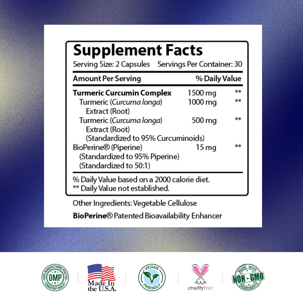 Research Verified Turmeric Curcumin with BioPerine (C3) - Vegan - Made in USA - 180 Capsules