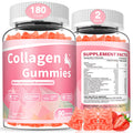 180 Count Collagen Gummies 2500mg – Biotin, Keratin, Hyaluronic Acid, Strawberry