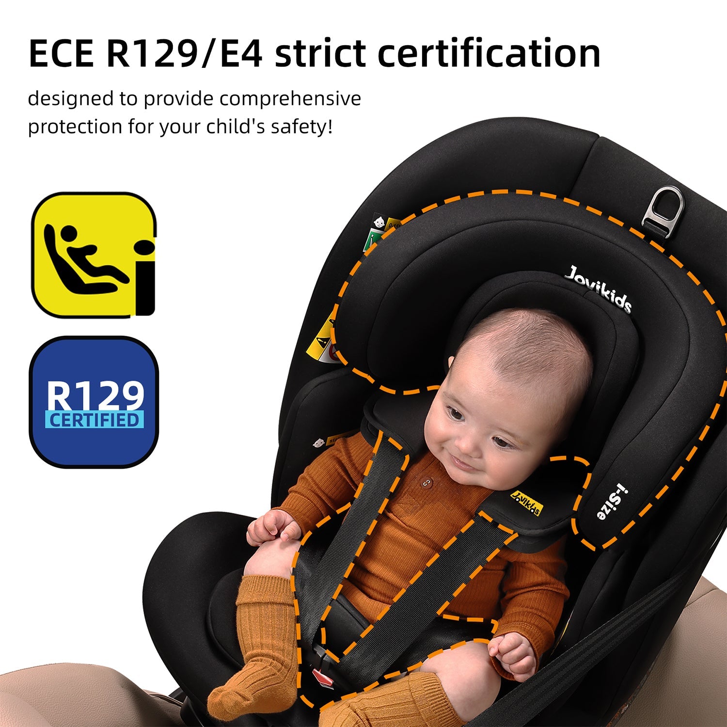 Jovikids Ranger TT Rotating Car Seat - Black