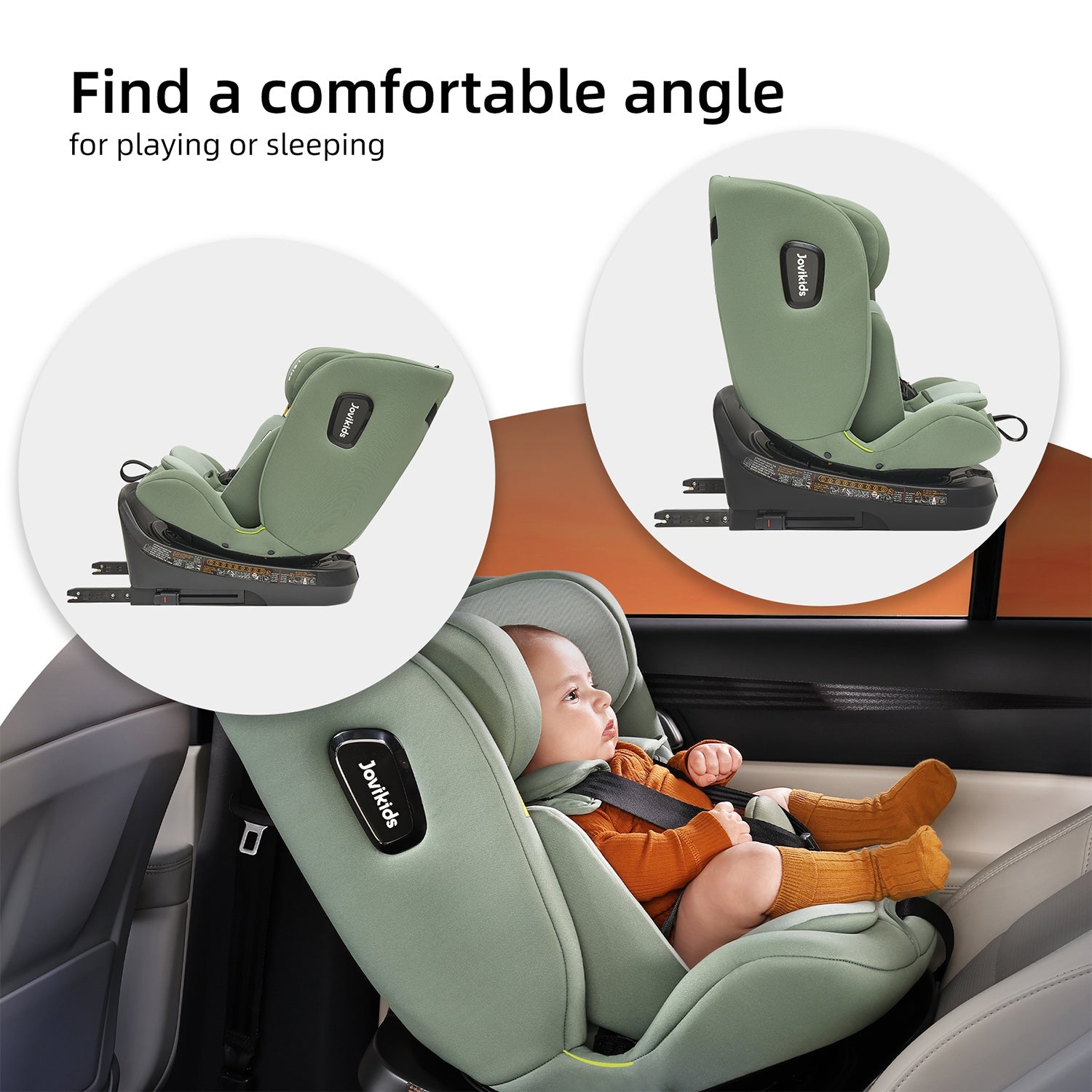 Jovikids Ranger TT Rotating Car Seat - Green