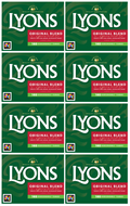 8 x Lyons Tea Original 160's - 464G