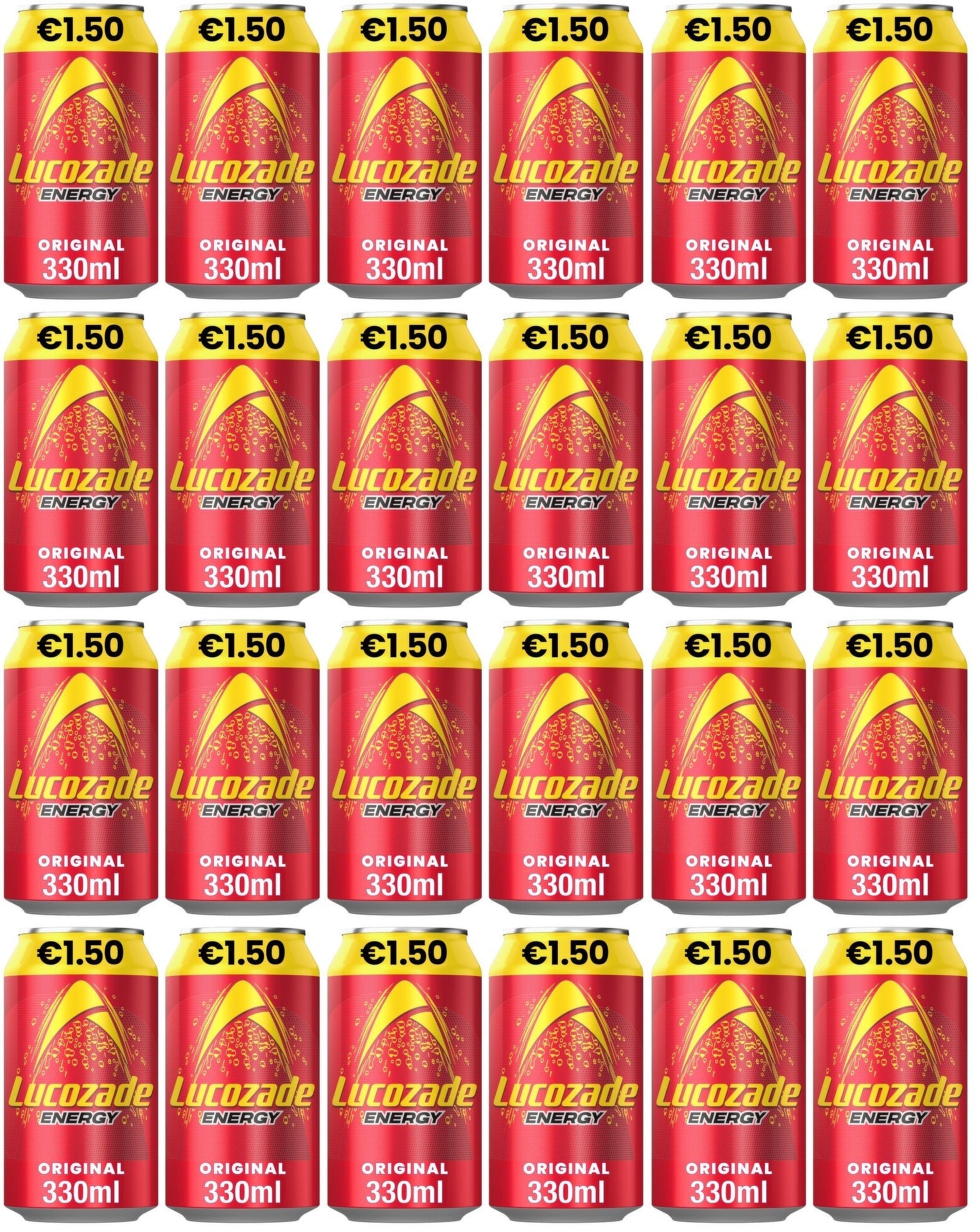 24 x Lucozade Energy Drink Original 330Ml