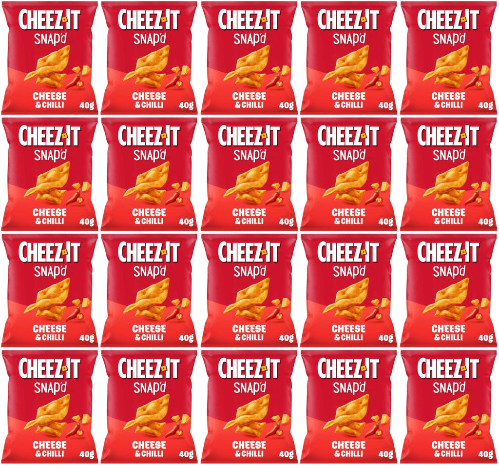 20 x Cheez-It Snap D Cheese & Chilli Baked Snacks 40G