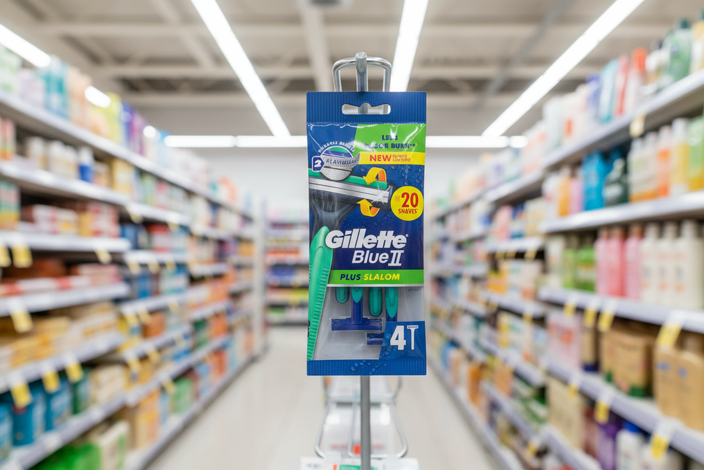 20 x Gillette Blue 2 Plus Slalom Disposable 4 S