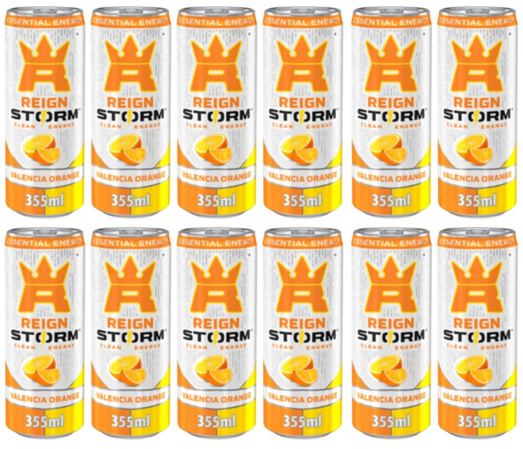 12 x Reign Storm Valencia Orange 355Ml