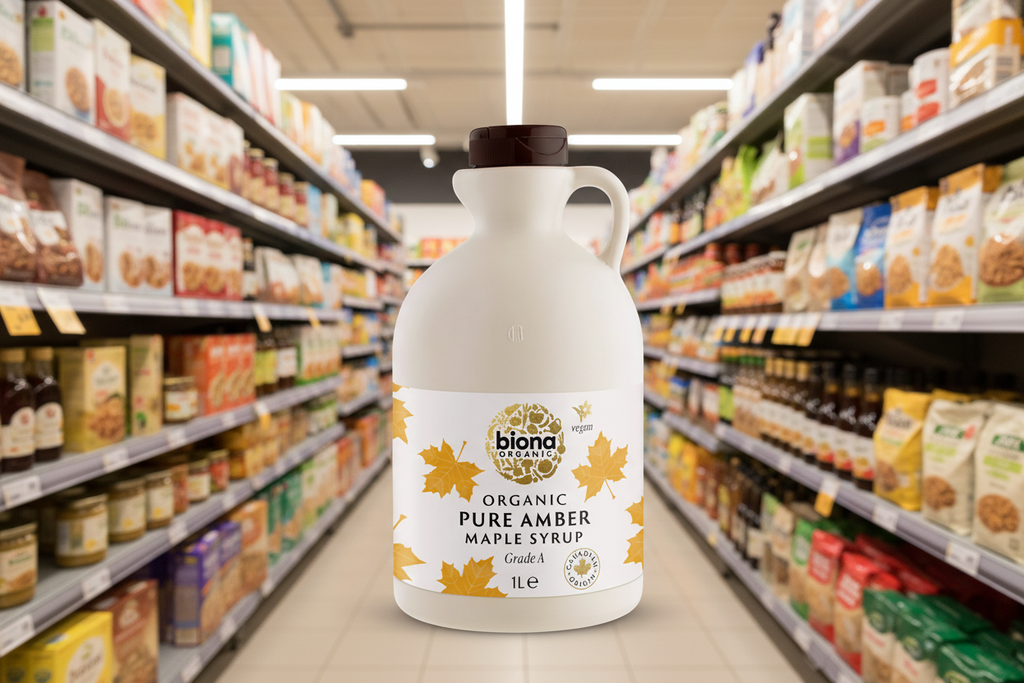 Biona Org Pure Maple Syrup Amber - 1ltr