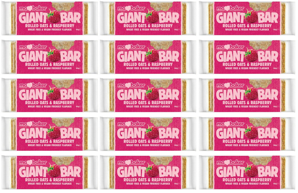 15 x Giant Bar Bite Raspberry Flapjack - 42g