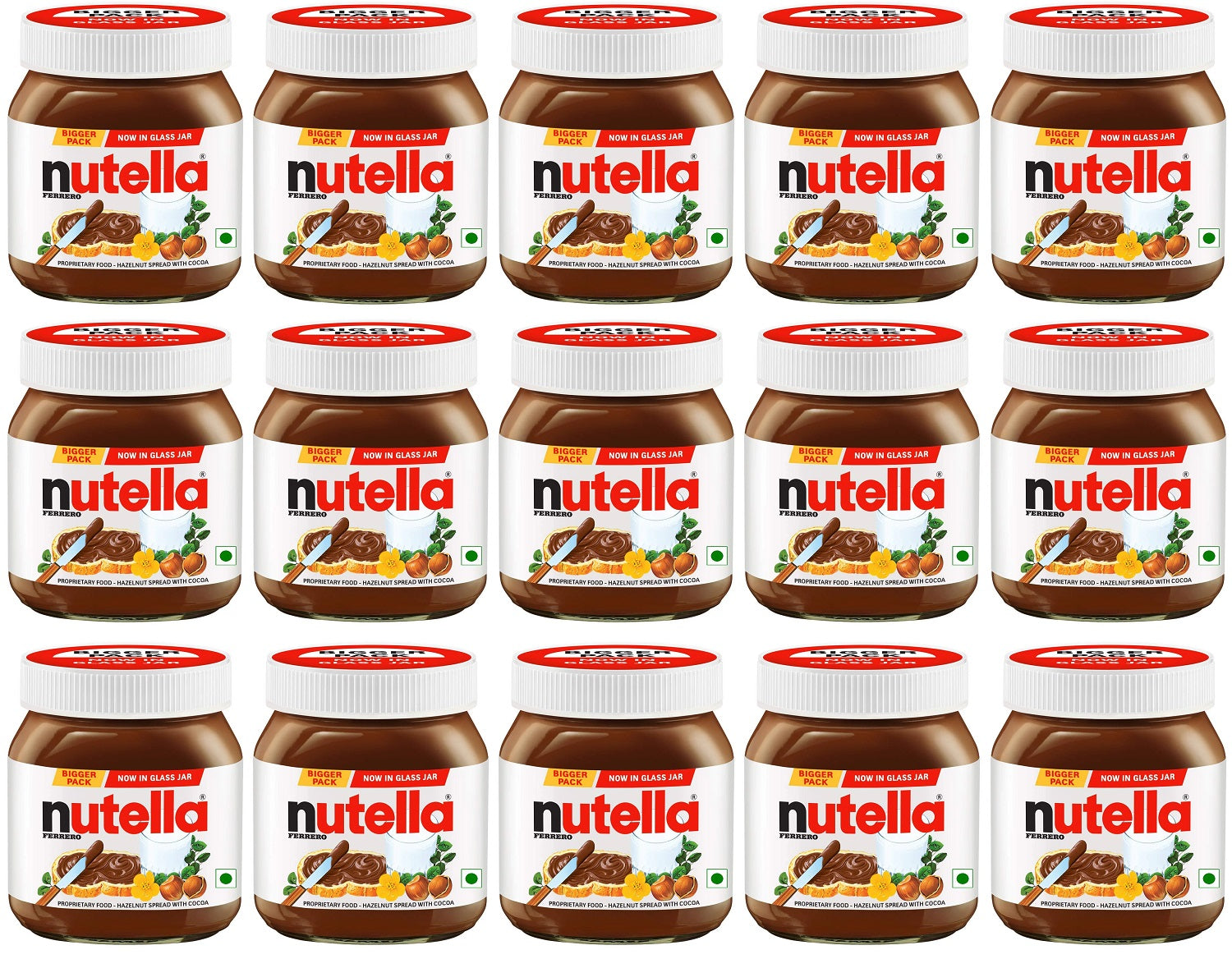 15 x Nutella Choc Spread 450G + 50G Free