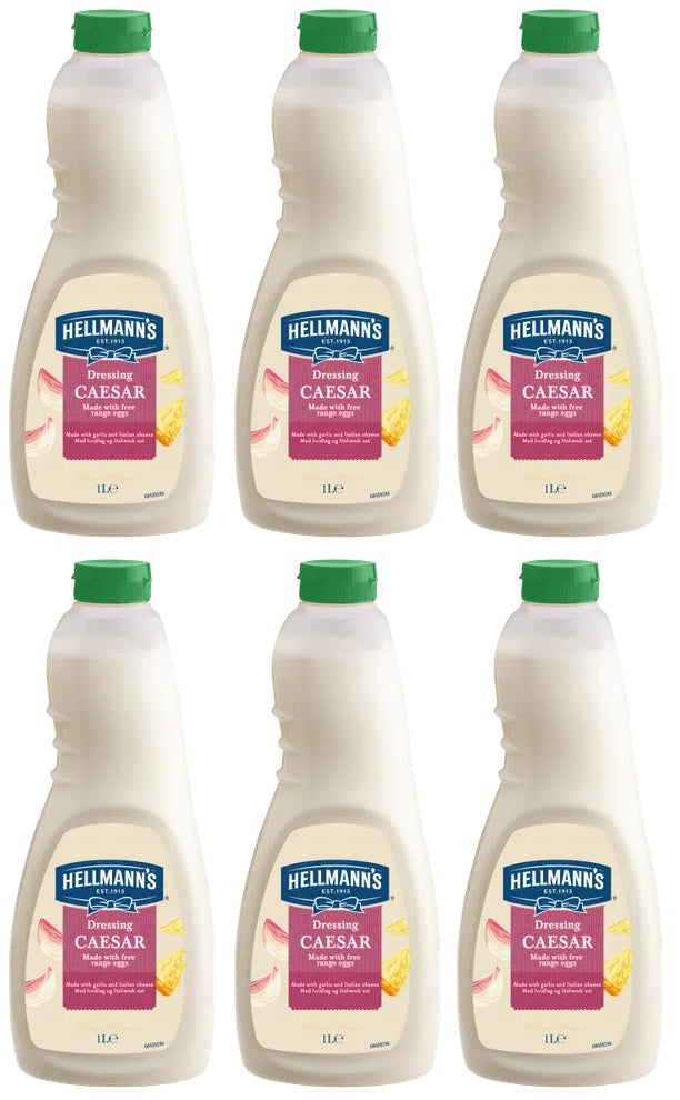 6 x Hellmann's Caesar Dressing 1L