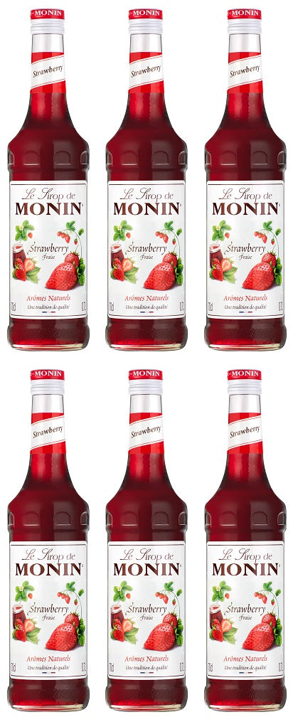 6 x Monin Strawberry 70Cl