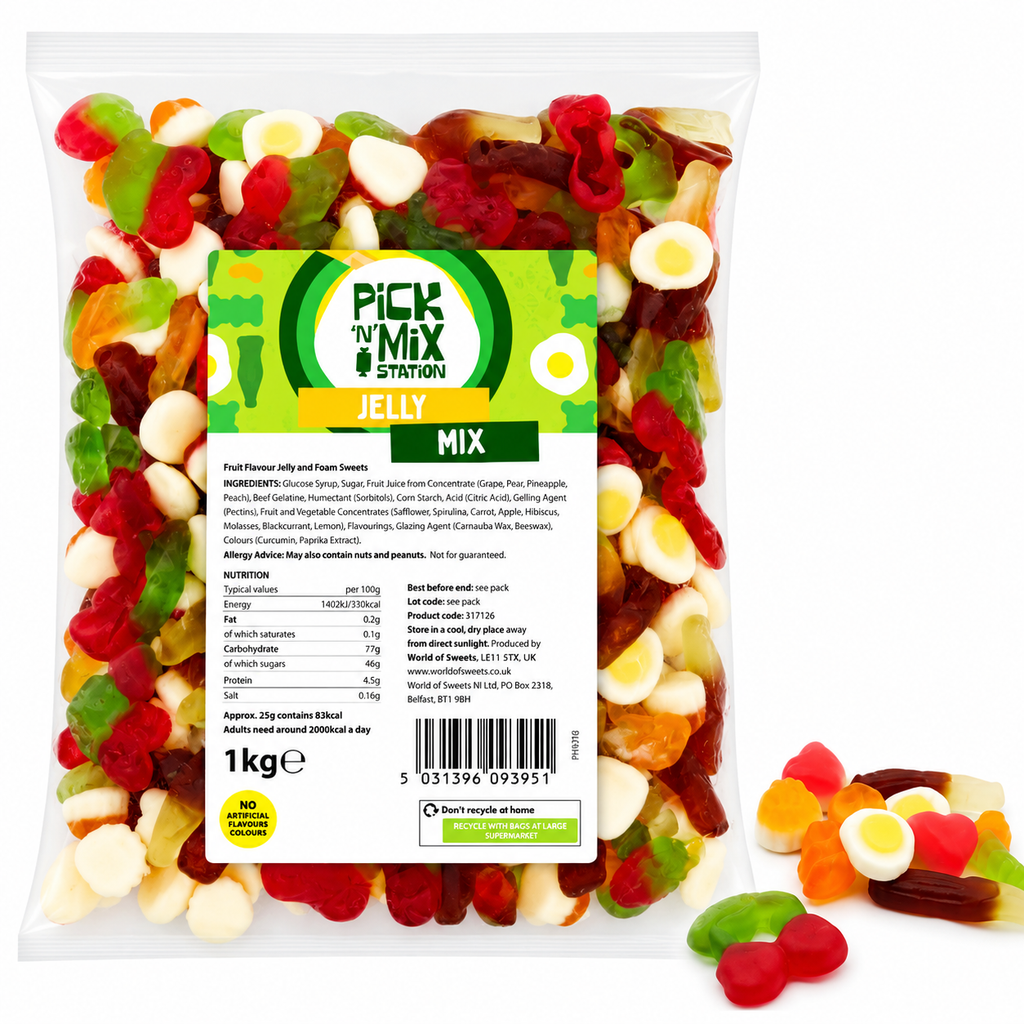1kg Jelly Sweets Mix Bag