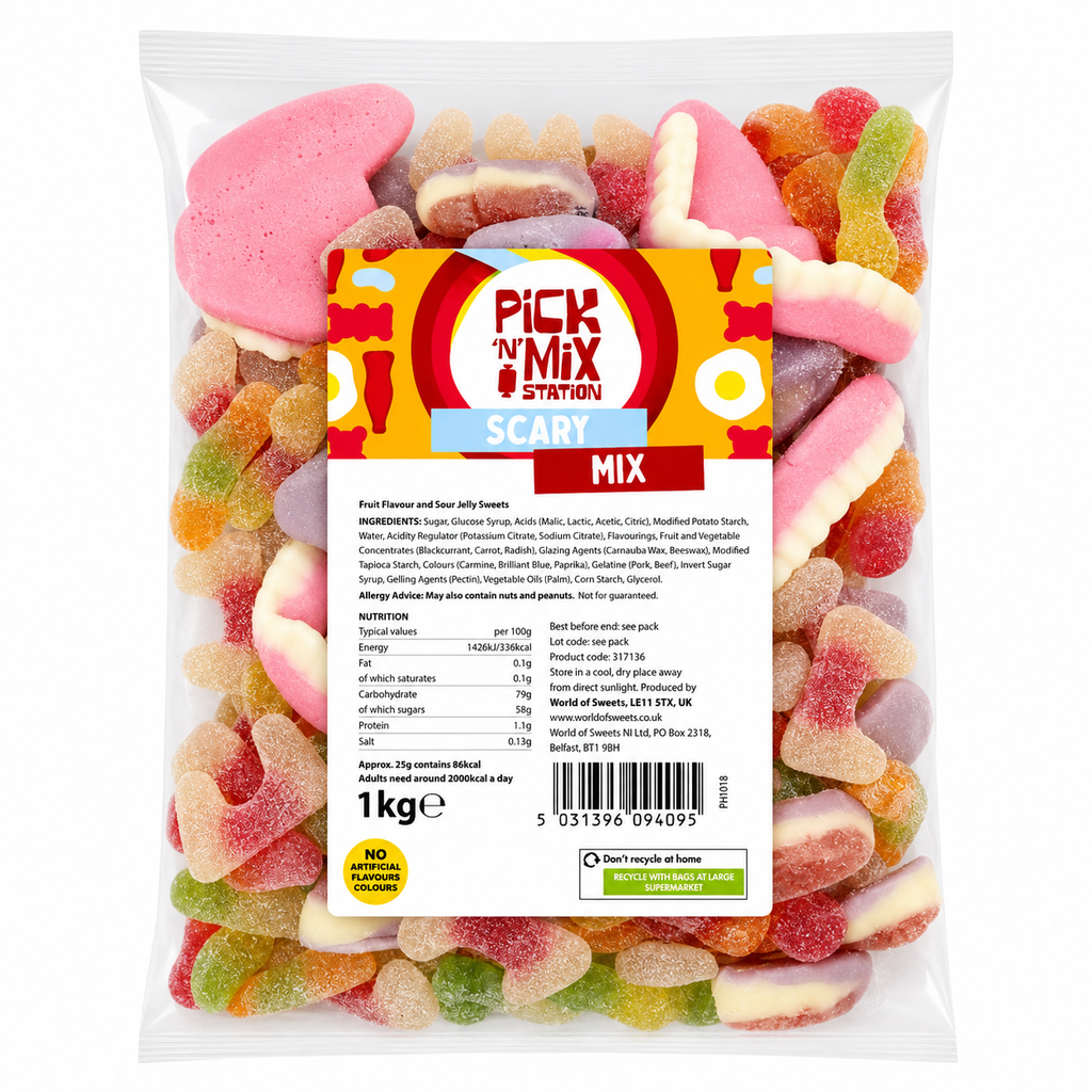 1kg Scary Sweets Mix Bag