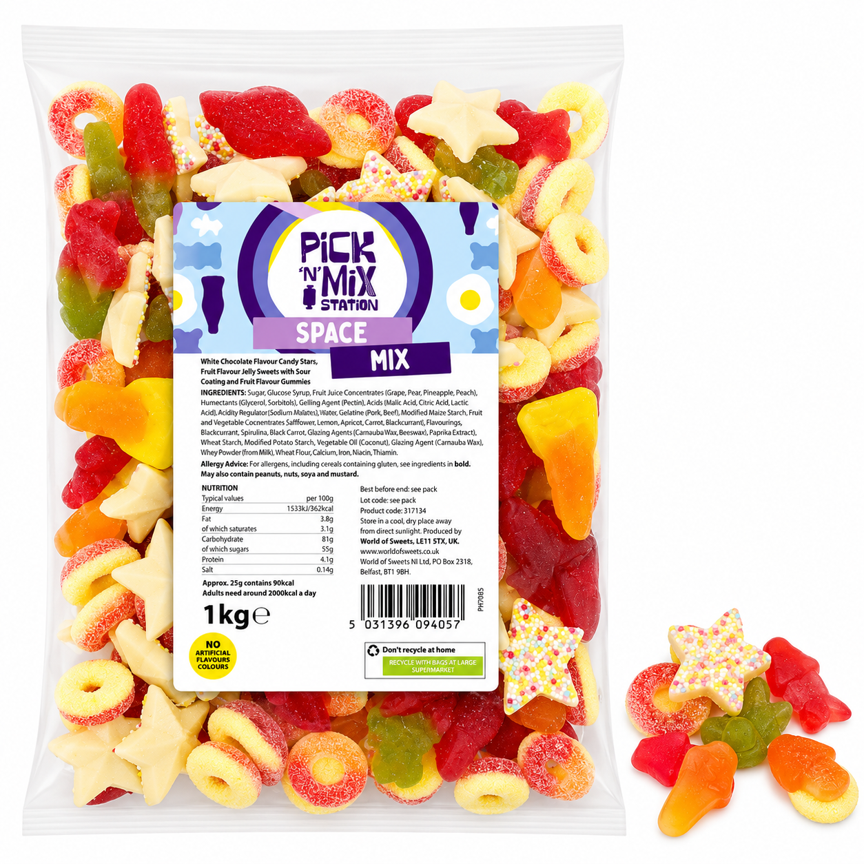 1kg Space Sweets Mix Bag