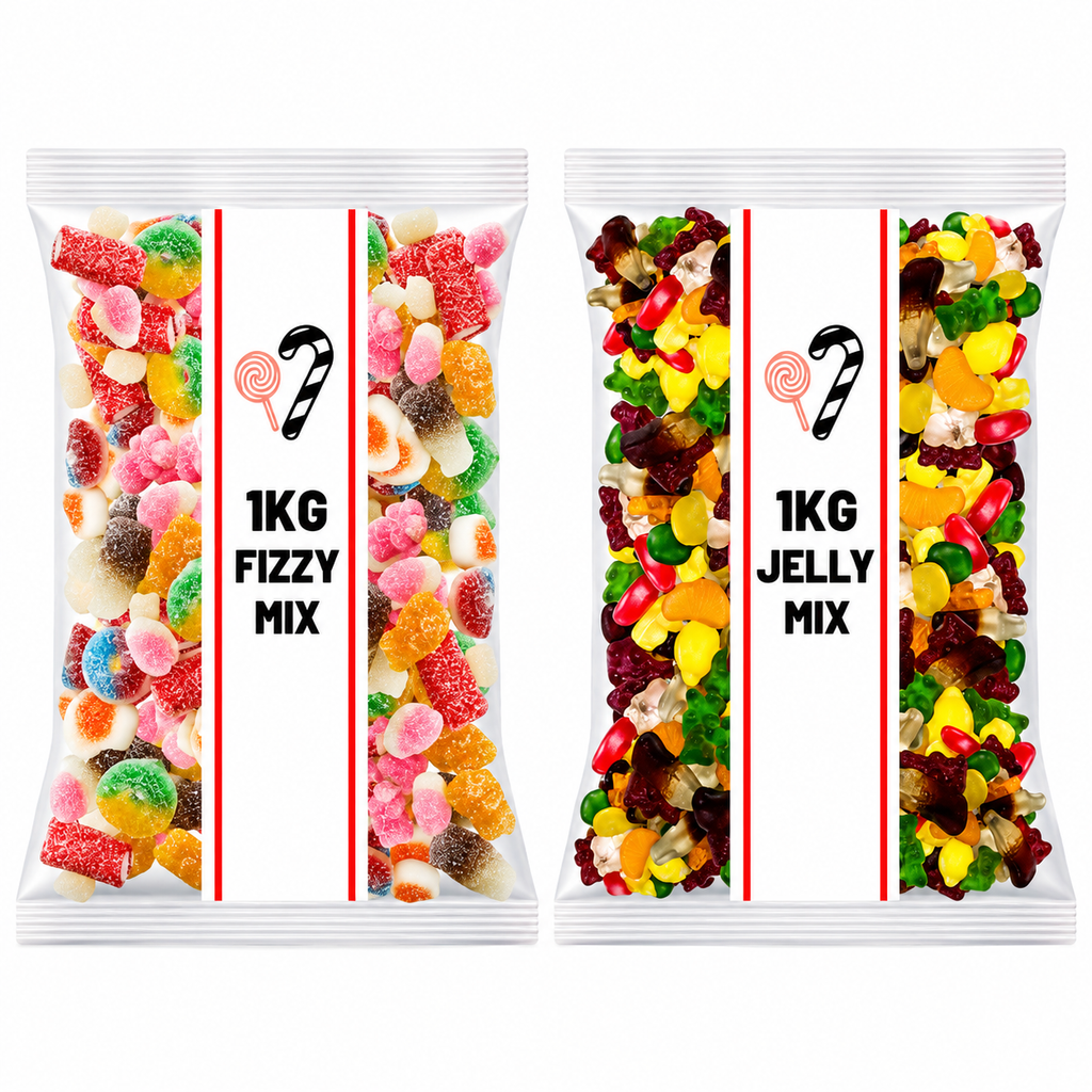 2 For £15.00 1kg Pick N Mix Sweets Fizzy & Jelly