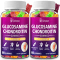 2-Pack 3000mg Glucosamine Chondroitin Gummies with MSM & Elderberry | Joint Health & Flexibility – 120 Gummies