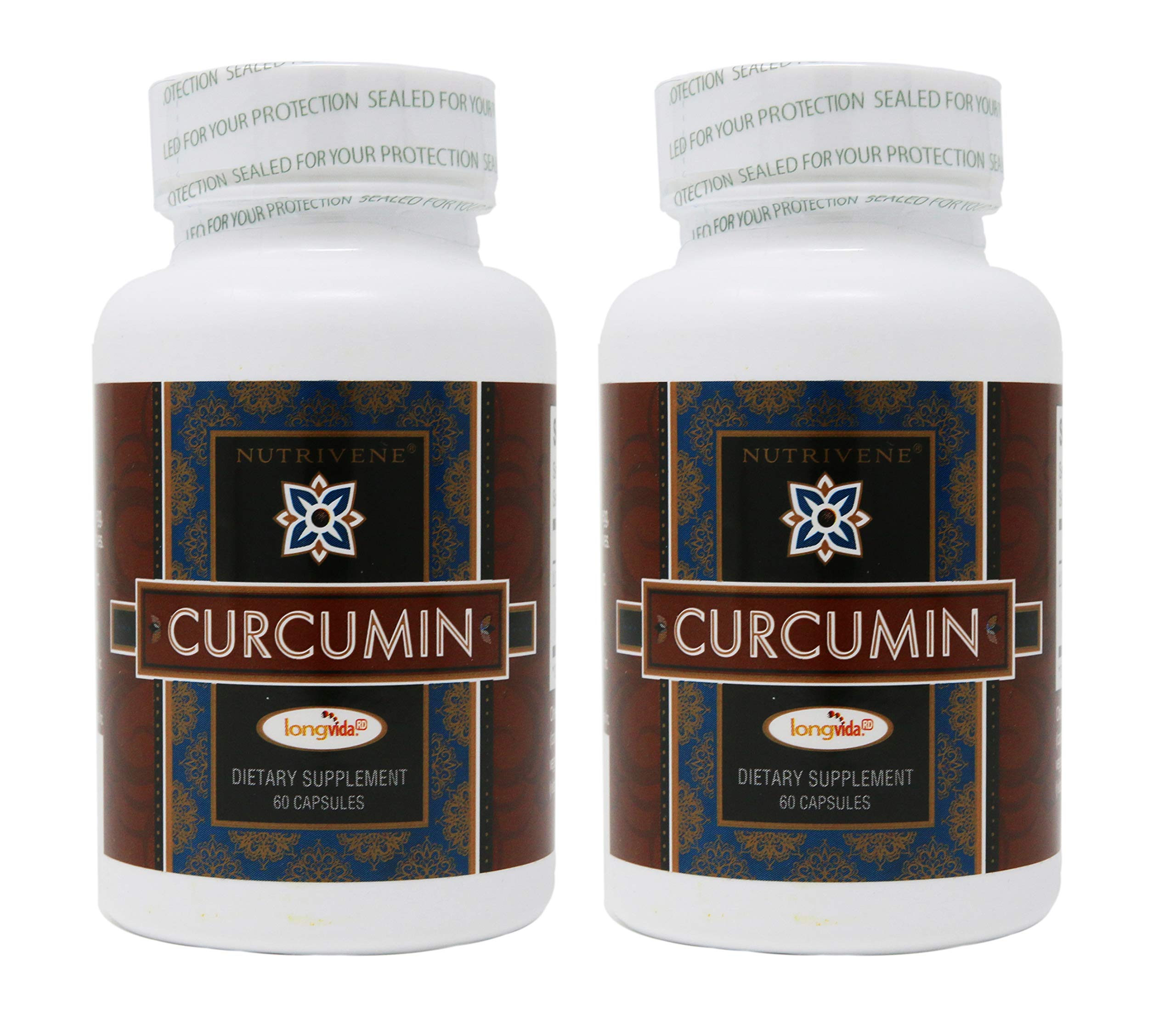 2-Pack Curcumin Longvida by Nutrivene – 500 mg, 60 Capsules