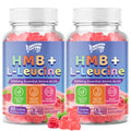 2 Pack HMB & L-Leucine 3000mg Gummies with Calcium | Vegan, Gluten-Free, Non-GMO