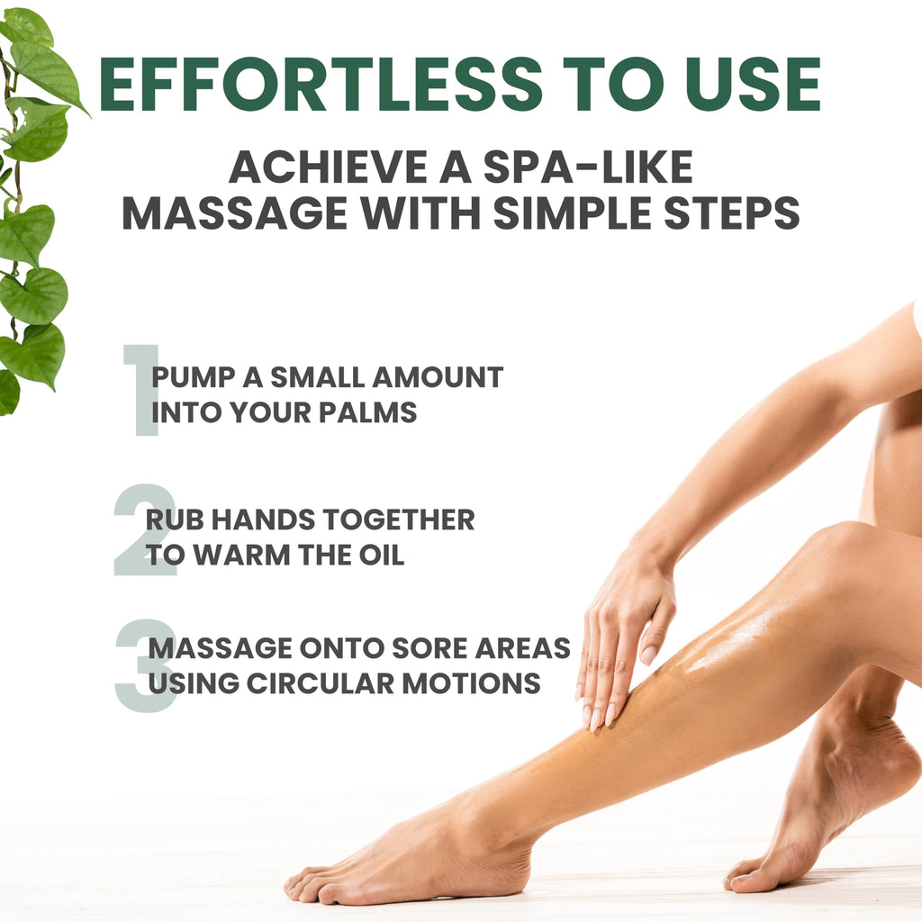 Sore Muscle Massage Oil – Arnica, Eucalyptus & Tea Tree (2-Pack)