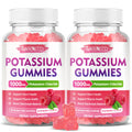 2 Pack Potassium Gummies 1000mg – Sugar-Free Raspberry (120 Count)
