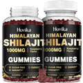 2 Pack Shilajit Gummies 1000mg – 85+ Minerals, Sugar Free Raspberry