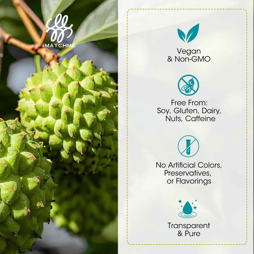 (2 Pack) Soursop Graviola Liquid Drop with Elderberry & Lion's Mane — Immune & Gut Support